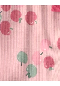 Baby Girls Apple Print Shirt and Leggings Set