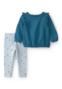 Baby Girls Leggings and Top Set