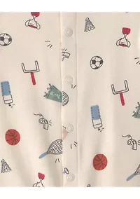 Baby Boys Sports Print Onesie