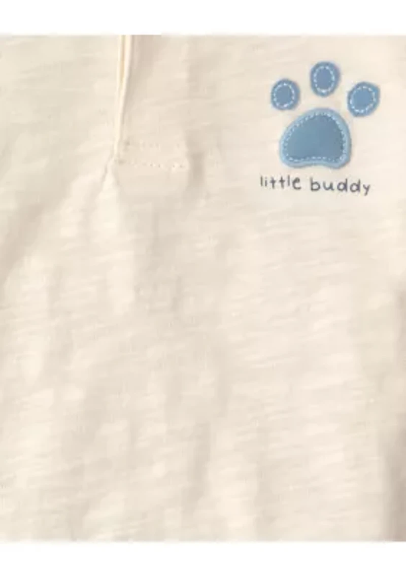 Baby Boys Shirt and Leggings Set with Bib