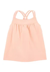 Toddler Girls Sleeveless Solid Knit Tank Top