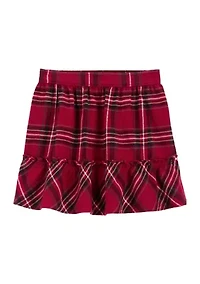 Toddler Girls Plaid Skirt