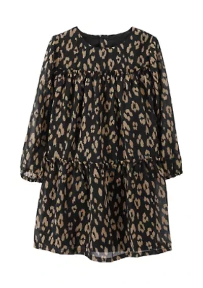 Toddler Girls Woven Leopard Printed Dress
