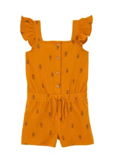 Toddler Girls Printed Romper