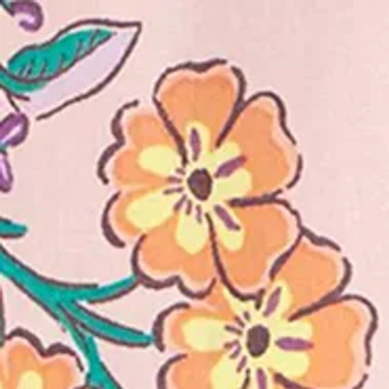 Toddler Girls Flutter Sleeve Floral Top