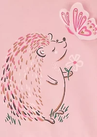 Toddler Girls Hedgehog Graphic Sweatshirt