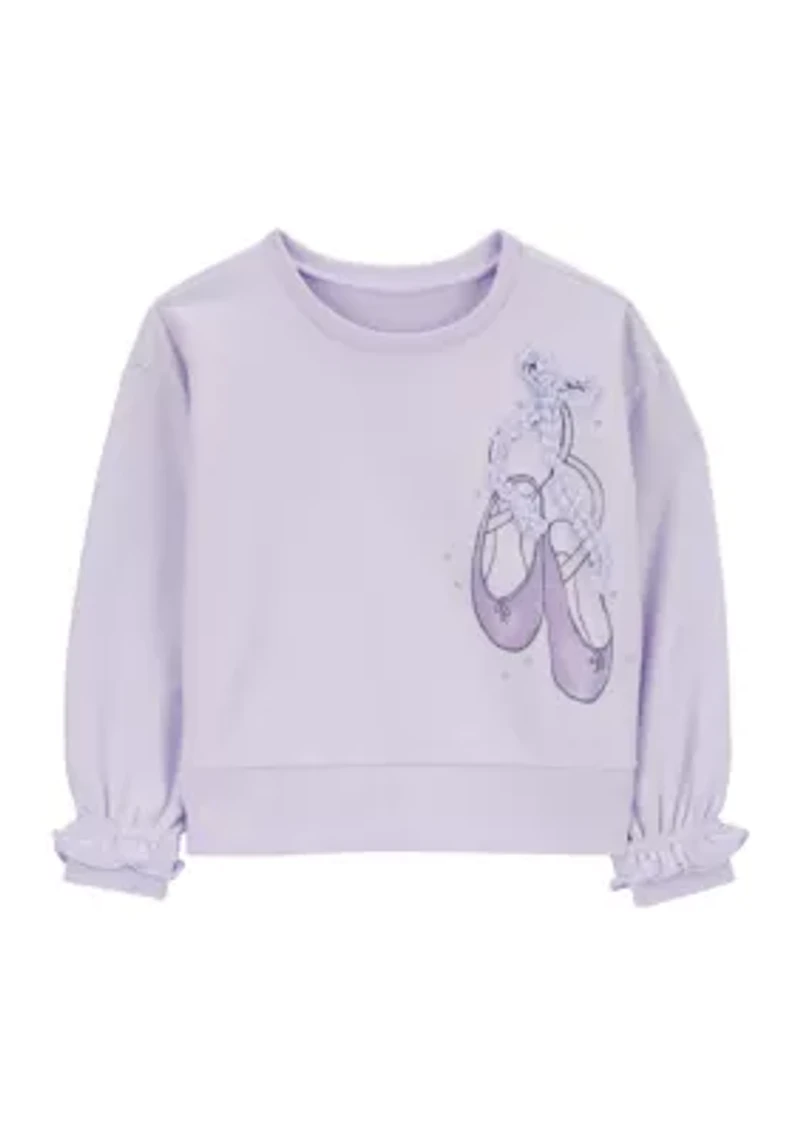 Toddler Girls Printed Sweatshirt