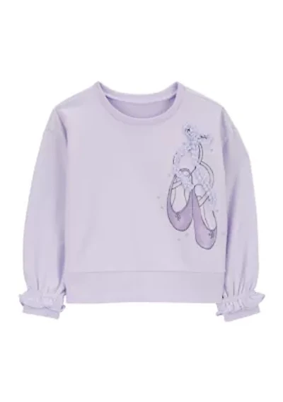 Toddler Girls Printed Sweatshirt