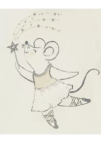 Toddler Girls Ballerina Mouse Graphic T-Shirt