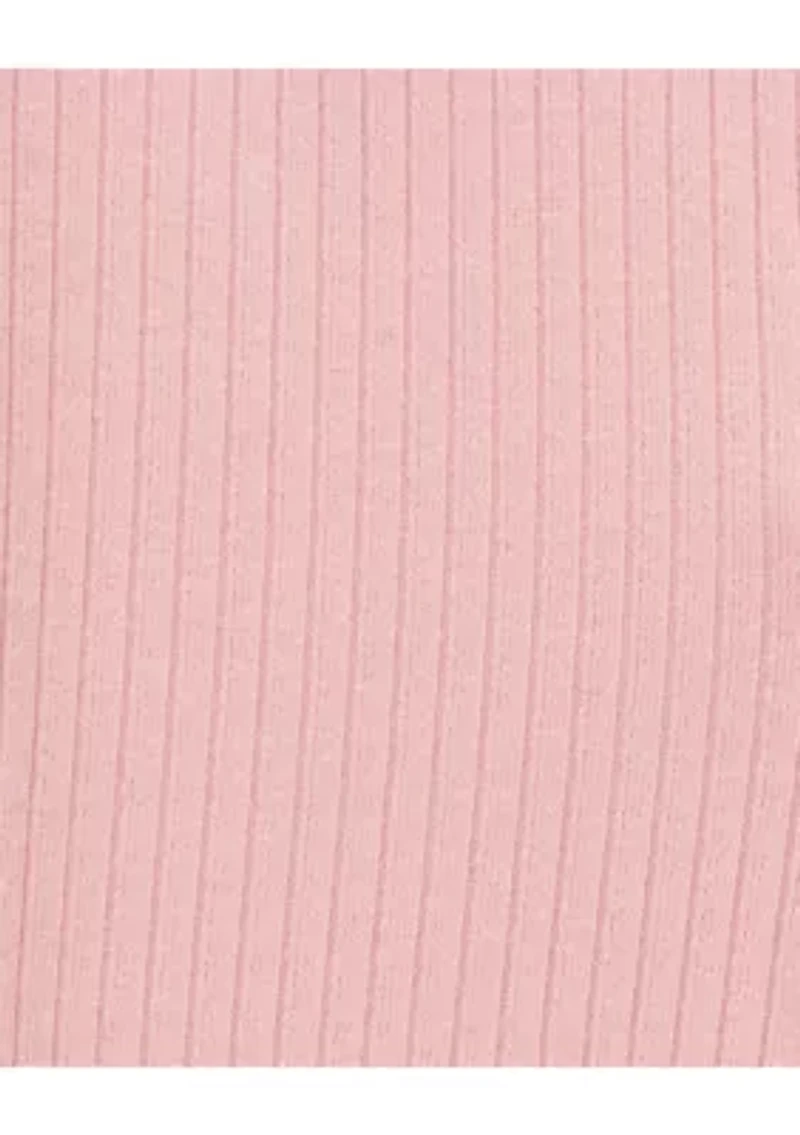 Toddler Girls Ribbed Knit Flare Pants