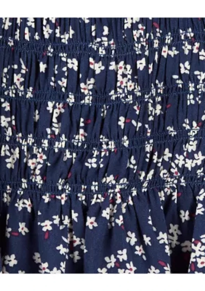 Toddler Girls Printed Woven Top