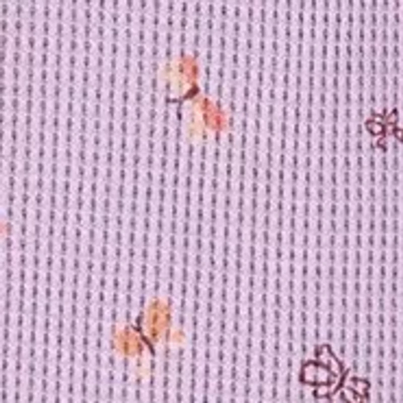 Toddler Girls Butterfly Printed Footie Pajamas