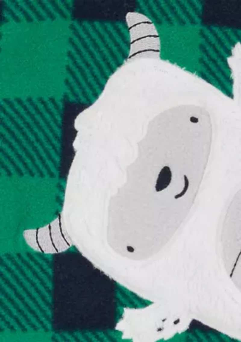 Toddler Boys Buffalo Printed Footie Pajamas