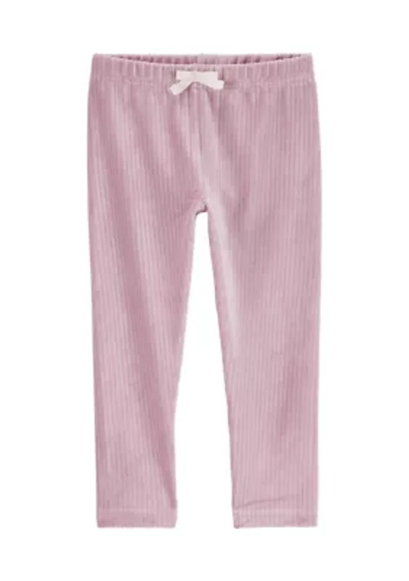 Toddler Girls Velour Pants
