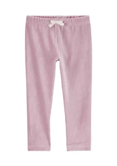 Toddler Girls Velour Pants