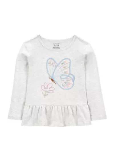 Toddler Girls Embroidered T-Shirt
