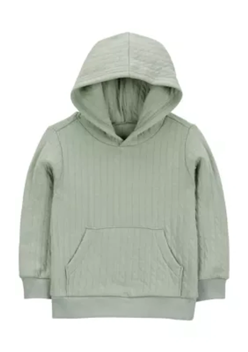 Toddler Boys Quilted Hoodie