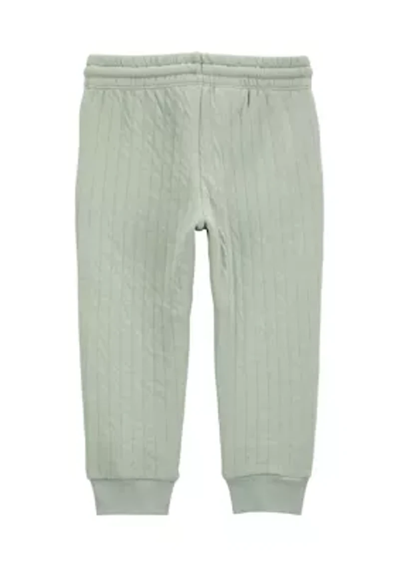 Toddler Boys Double Knit Joggers