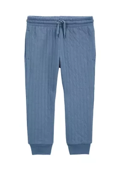 Toddler Boys Double Knit Joggers
