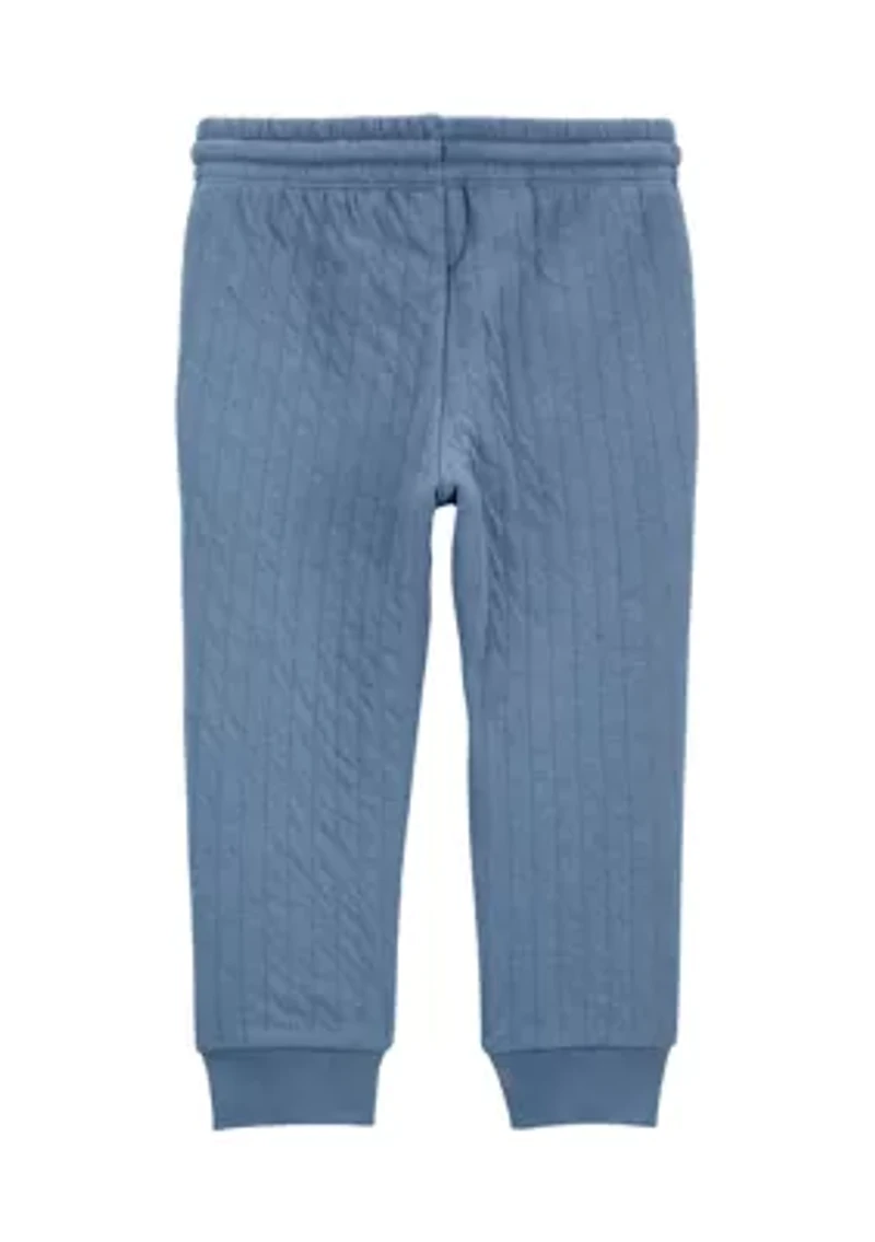 Toddler Boys Double Knit Joggers