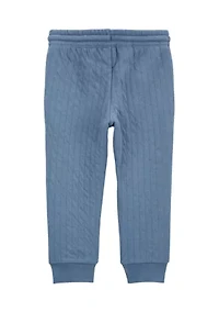 Toddler Boys Double Knit Joggers