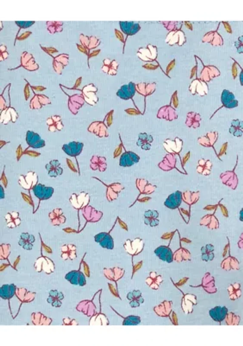 Toddler Girls Floral Printed Leggings