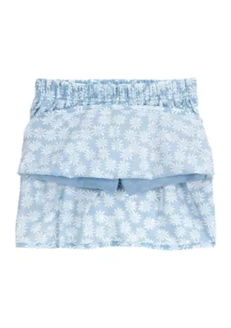 Toddler Girls Flutter Tank Top and Skort Set