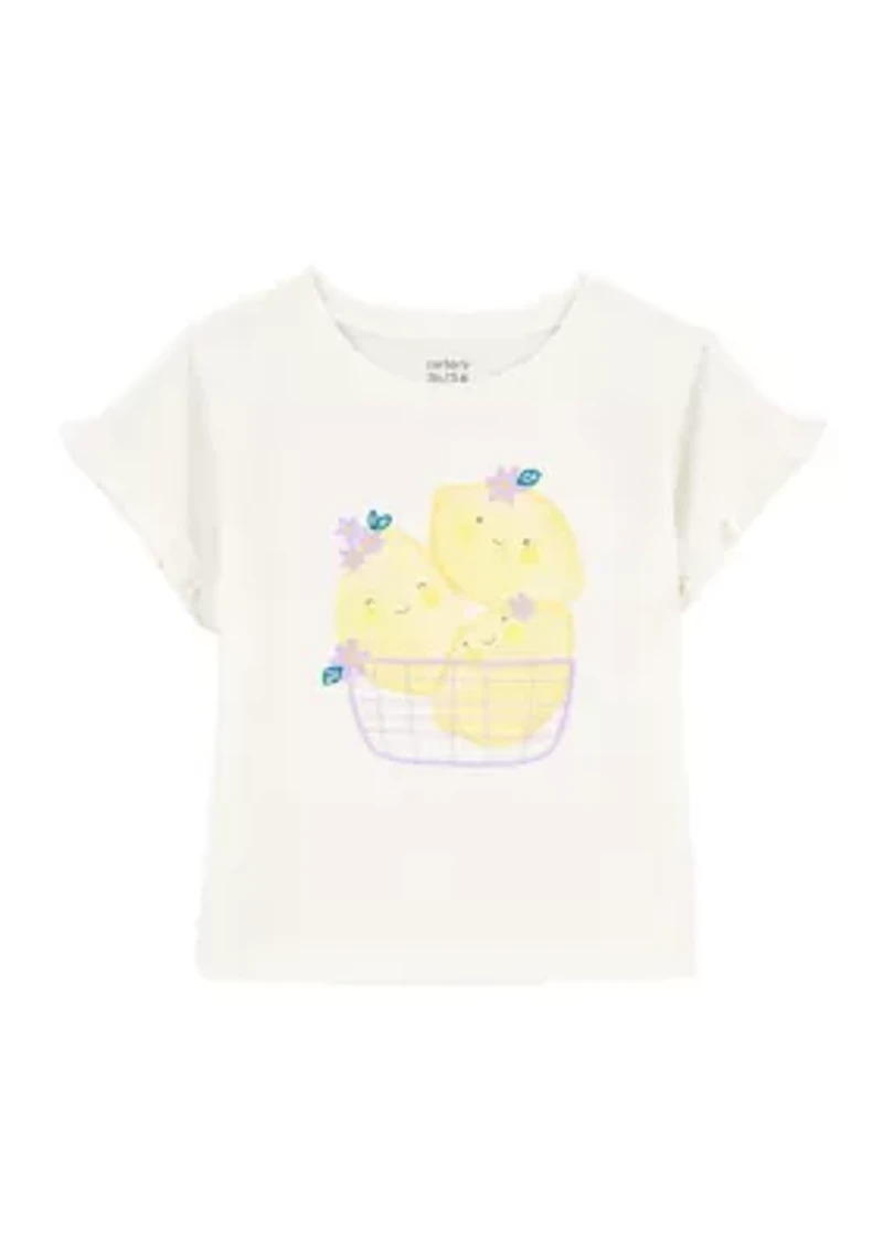 Toddler Girls Short Sleeve Jersey T-Shirt