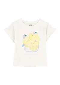 Toddler Girls Short Sleeve Jersey T-Shirt