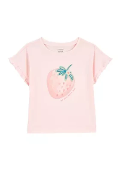 Toddler Girls Short Sleeve Jersey T-Shirt