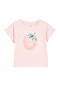 Toddler Girls Short Sleeve Jersey T-Shirt