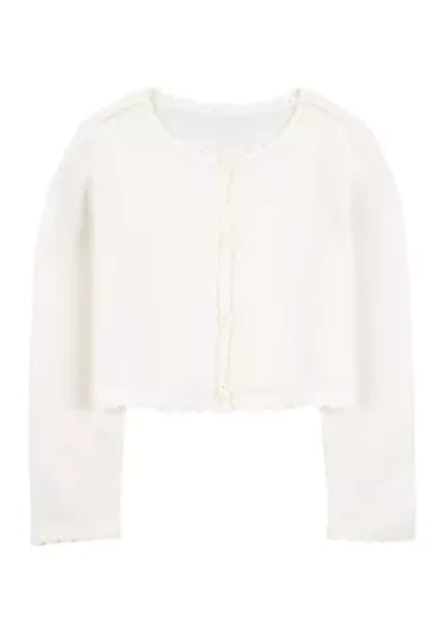 Toddler Girls Button-Front Cardigan