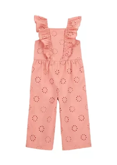 Toddler Girls Eyelet Jumpsuit
