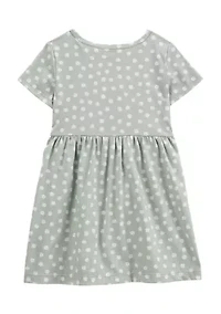Toddler Girls Short Sleeve Floral Print Dress
