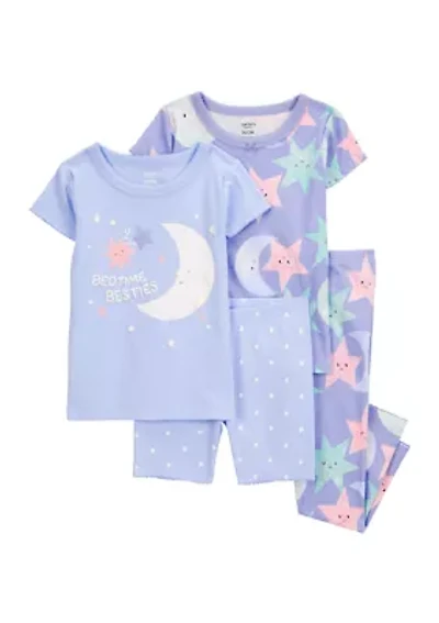 Toddler Girls Moon Pajama Set