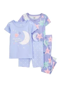 Toddler Girls Moon Pajama Set