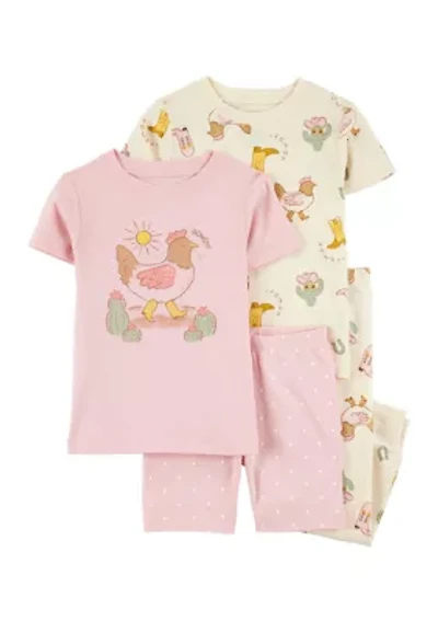 Toddler Girls Western Pajama Set