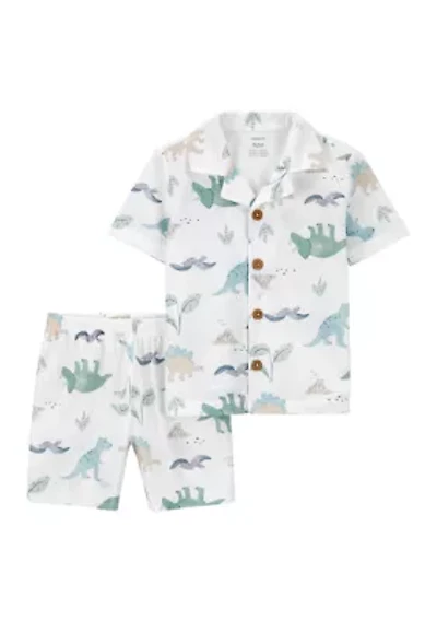 Toddler Girls Printed Pajama Set
