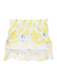 Toddler Girls Lemon Printed Top and Skort Set