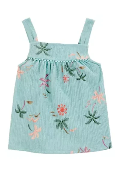 Toddler Girls Tropical Printed Tank Top