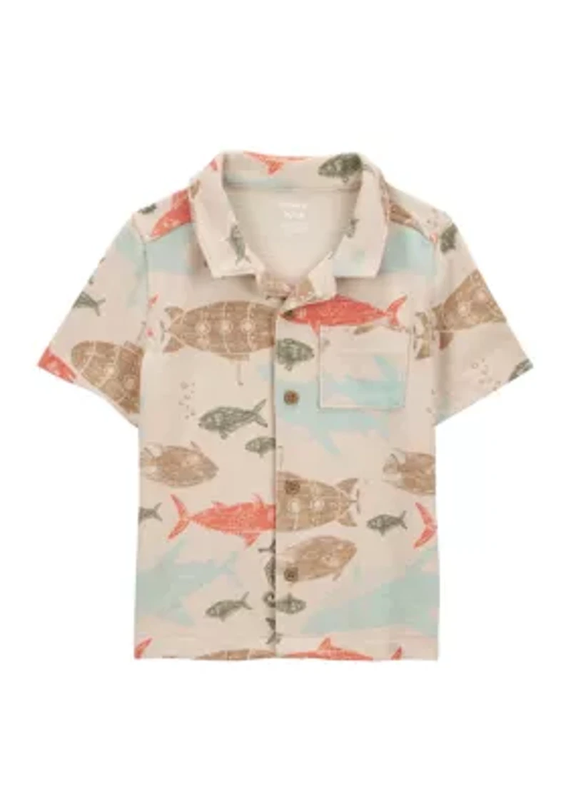 Toddler Boys Sea Printed Shirt
