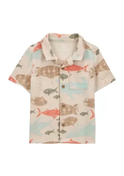 Toddler Boys Sea Printed Shirt