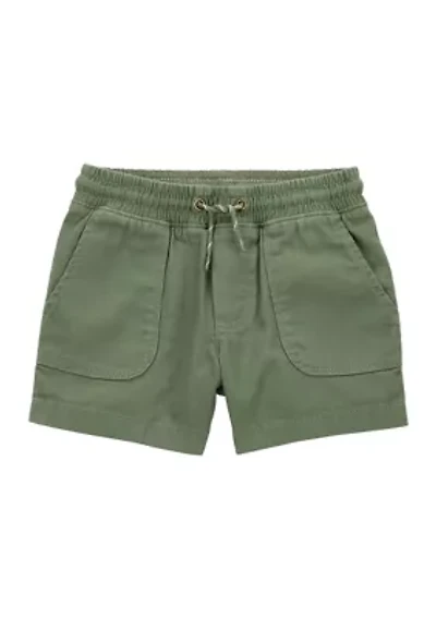 Toddler Boys Solid Drawstring Shorts
