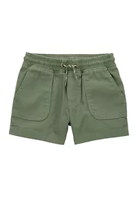 Toddler Boys Solid Drawstring Shorts