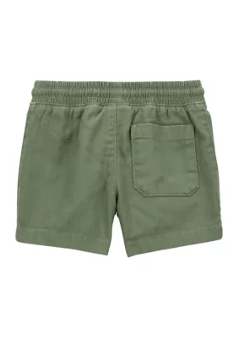 Toddler Boys Solid Drawstring Shorts