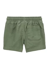 Toddler Boys Solid Drawstring Shorts