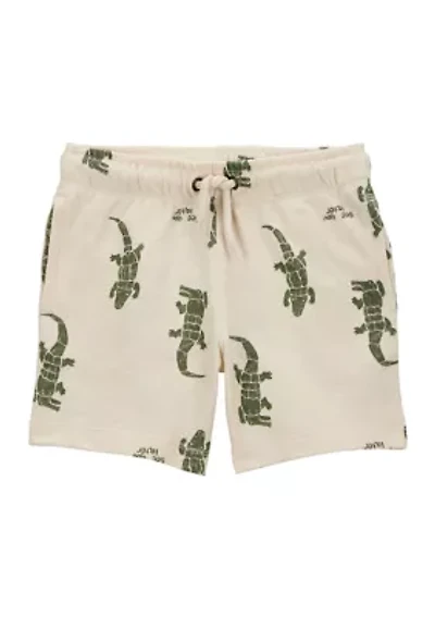Toddler Boys Alligator Printed Shorts