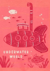 Toddler Boys Submarine Graphic T-Shirt