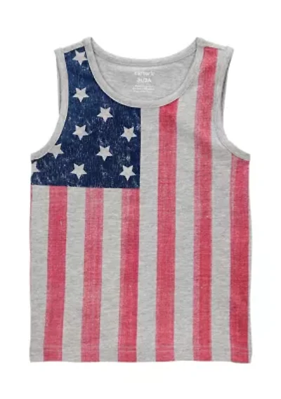 Toddler Boys Flag Printed Shirt