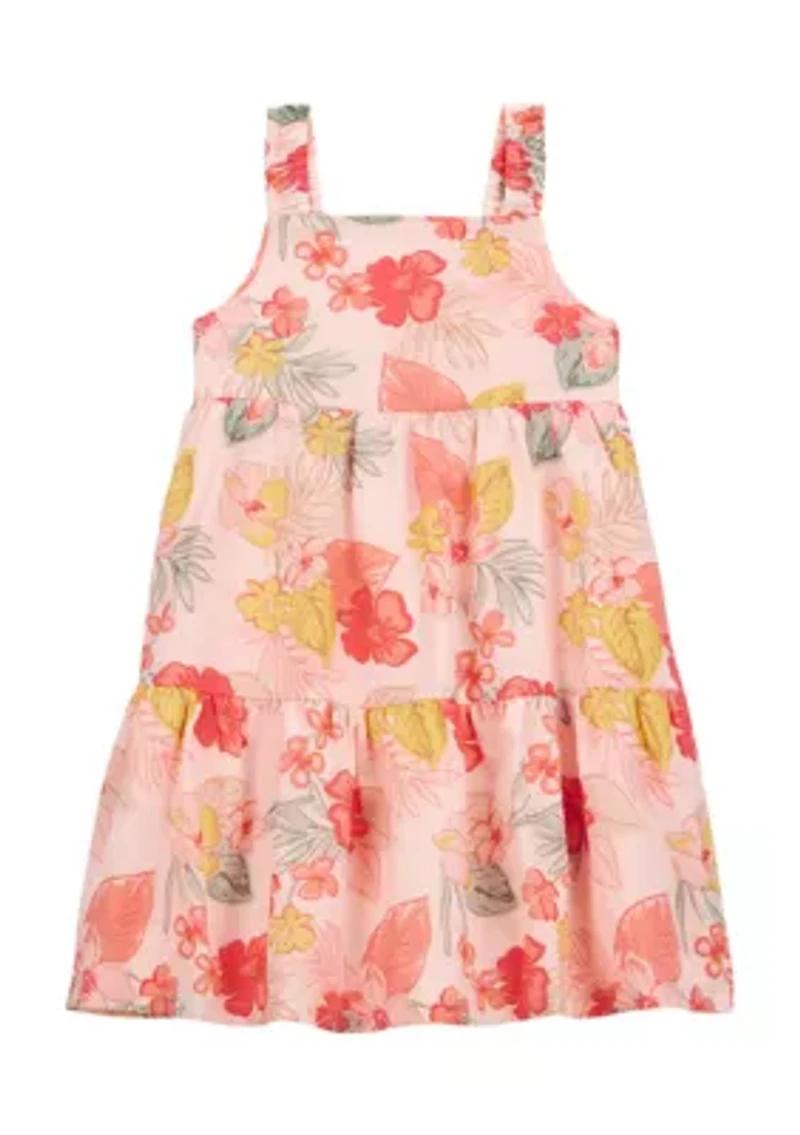 Toddler Girls Floral Printed Dress
